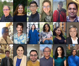 A collage of headshots showing new faculty of the  Division of Mathematical, Life, and Physical Sciences (MLPS).